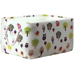 Ящик для зберігання з ручками МВМ My Home M текстильний 250х350х170 мм білий (TH-11 M WHITE)