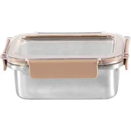 Контейнер Ringel Meyer прямокутний, нержавіюча сталь, з пластиковою кришкою 500 мл (RG-9102/500)