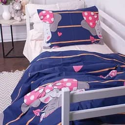 Підковдра на блискавці MirSon Kids Time 17-0539 Elephant, бязь, 210х143 см, різнокольорова - мініатюра 2