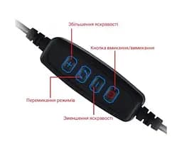 Настільна LED-лампа, спіральна, чорна, 10 х 27 см - мініатюра 3