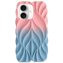 Чохол Epik TPU Leaf для Apple iPhone 16, 6.1 Pink/Blue