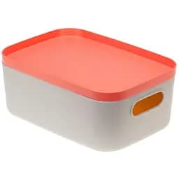 Коробка для зберігання речей, з кришкою, коралова 1.7 л (2345-IH-кораловий)