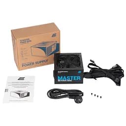 Блок живлення 2E MASTER POWER (550W), >80, 80+ White, 120mm, 1xMB 24pin(20+4), 1xCPU 8pin(4+4), 3xMolex, 5xSATA, (2E-MP550-120APFC) - мініатюра 9