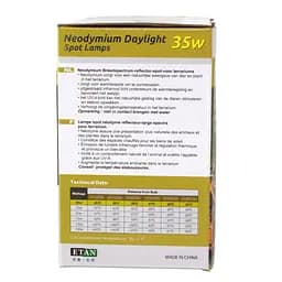 Неодимова лампа Repti-Zoo Neodymium Daylight 35W B63035 - обігрівальна UVA лампа для тераріуму - мініатюра 4