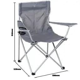 Крісло розкладне Bo-Camp Foldable Compact Grey (1267192) - мініатюра 6