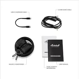 Комплект навушники Marshall Major V Black Original + Кейс (Підтримка офіційного додатку)(1006832) - мініатюра 10