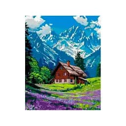 Картина за номерами Artcraft Гірський спокій 40х50 см