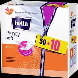 Ежедневные прокладки Bella Panty Soft 50+10 шт.