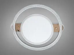 Стельова LED люстра Diasha 8819/600+400 золото 100W пульт - мініатюра 3