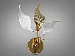 Унікальне бра Diasha з порцеляновими елементами, золото