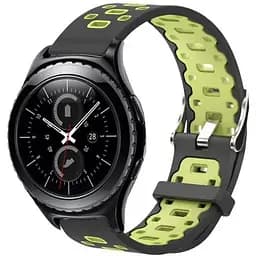 Спортивний ремінець Primo Perfor Classic для годинника Samsung Gear S2 Classic SM-R372/R735 Black Green