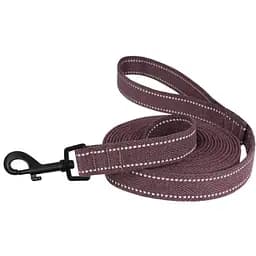 Поводок для собак Barksi Сotton с карабином квадратное ушко 200x2 см черри