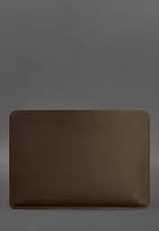Шкіряний чохол BlankNote для MacBook 14 дюйм Темно-коричневий Crazy Horse - мініатюра 4