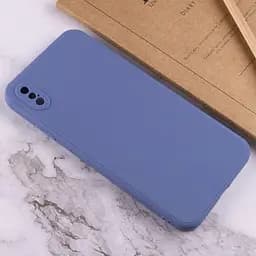 Силіконовий чохол Candy Full Camera для Apple iPhone XS Max (6.5) Блакитний / Mist blue - мініатюра 4