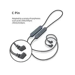 Bluetooth-адаптер KZ APTX-HD Bluetooth 5.0 cable upgrade Wire C pin сірий - мініатюра 4