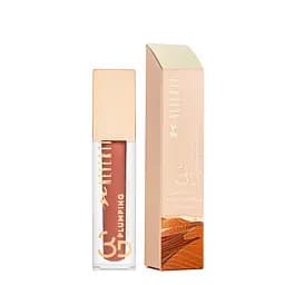 Блиск для губ Neverti 3D Plumping Intense Lipgloss рідкий зволожуючий 005 Chocoholic/Карамельний (NP800)