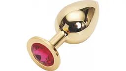 Металллическая анальная пробка Butt Plug Gold Large Афродита АПМЗ L 24304
