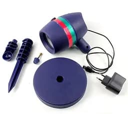 Лазерний проектор Star Shower Motion Laser Light (для будинку і вулиці) Blue - мініатюра 3
