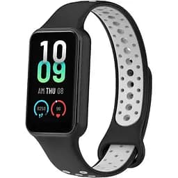 Ремінець DK CDK Silicone Sport Band Nike для Xiaomi Mi Band 8 Active (016243) (black / grey)