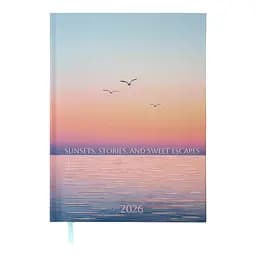 Щоденник датований Buromax Miracle 2026 A5 блакитний (BM.2179-14)