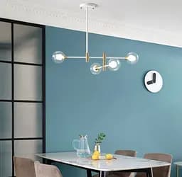 Дворівнева сучасна люстра з подвійним плафоном | Арт. AOC 7/4 | Line F