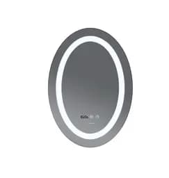 Дзеркало Mixxus PLAIN MV02-60x80 з LED Touch, Anti-fog, димером, регулюванням яскравості, годинником (MI6933) - мініатюра 2