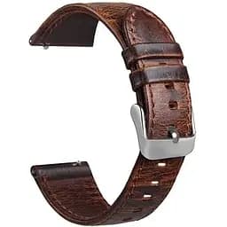 Шкіряний ремінець для годинника Samsung Galaxy Watch 46 мм SM-R800 Dark Brown