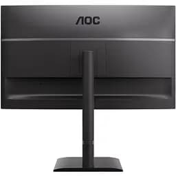 TFT 27" AOC U27E4CV, 4K UHD, IPS, 2xHDMI, DP, USB-C, RJ-45, USB hub, HAS, Pivot, кол., чорний - мініатюра 6