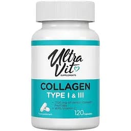 Препарат для суглобів і зв'язок VPLab UltraVit Collagen Type I & Collagen Type I & 120 капсул