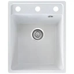 Мийка кухонна Valetti 85C гранітна 510х410 мм біла - мініатюра 9