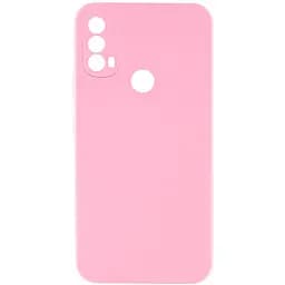 Чохол TPU Getman Liquid Silk Full Camera для Motorola Moto E40 Рожевий / Pink