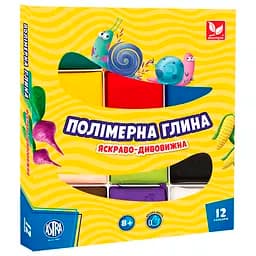 Полимерная глина Школярик 12 цветов 324 г (304110001-UA)