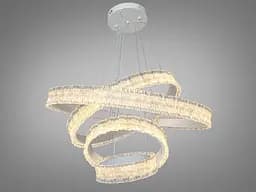 Підвісна LED люстра кільця біла 220 Вт 38-40 м² - мініатюра 2