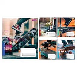 Тетради ученические 36 листов клетка 1B Skateboarding, 15 шт. в упаковке