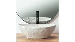 Умивальник Rea Sofia Light Stone 34,5x41 grey (REA-U0165), Матова - мініатюра 6