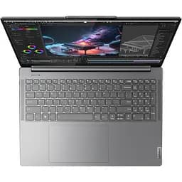 Ноутбук Lenovo Yoga Pro 9 16IMH9 (83DN003PRM) Luna Grey, Екран 16 Mini LED (3200x2000) 3.2K 165 Гц, матовий / Intel Core Ultra 9 185H (2.3 - 5.1 ГГц) / RAM 64 ГБ / SSD 1 ТБ / nVidia GeForce RTX 4070, 8 ГБ / Windows 11 Home - мініатюра 3
