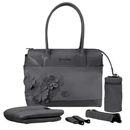 Сумка Cybex Platinum Simply flowers dark grey, темно-сірий (521001953)
