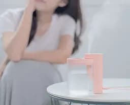 Портативний зволожувач Sothing Geometry 260ml Pink DSHJ-H-002 - мініатюра 2