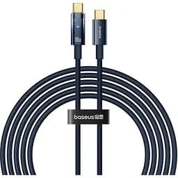 Кабель Baseus Explorer with Auto Shutdown USB-C to USB-C 100w 2m Deepsea Blue (P10319704321-01) [152044]