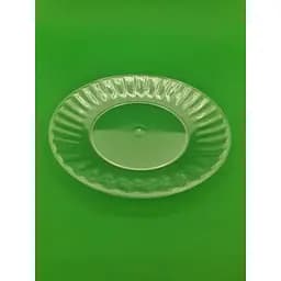 Тарелка одноразовая пластиковая стекловидная Ø 205 мм прозрачная 10 шт.