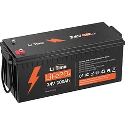 Аккумулятор Li Time LiFePO4 24V (25.6V/100Ah/2560Wh) [123753]