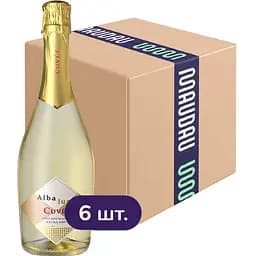 Упаковка игристого вина Alba Luna Spumante сухое белое 4.5 л (0.75 л x 6 шт.)