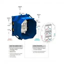 Вбудована частина для настінного змішувача Paffoni Compact Box CPBOX001 - мініатюра 5