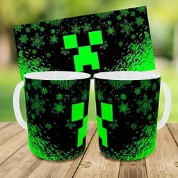 Набір дитячий Майнкрафт Кріпер "Minecraft" рюкзак 36х27см сумка-бананка, кружка з принтом для хлопчика (01559) - мініатюра 9