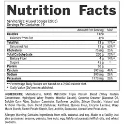 Гейнер Nutrex Research Mass Infusion Шоколад 5.45 кг - мініатюра 3
