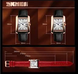 Жіночий годинник Skmei 1085 Spring (Червоний) - мініатюра 3