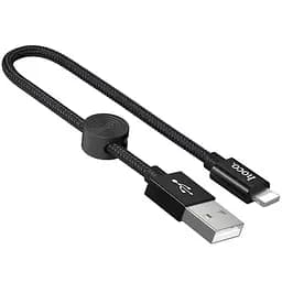 USB Cable Hoco X35 Premium Lightning Black 0.25m - мініатюра 2