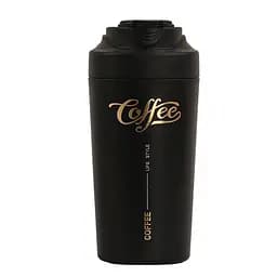 Термочашка Coffee 480 мл з керамічною колбою, чорний Yiwu HP-14-14B - мініатюра 1