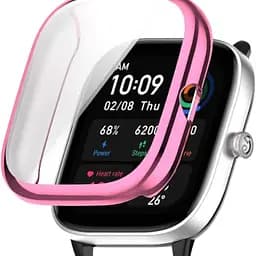 Чохол-накладка DK Silicone Face Case для Xiaomi Amazfit GTS 4 (pink rose)