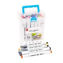 Набор скетч-маркеров 820-24 в пластиковом боксе, 24 цвета